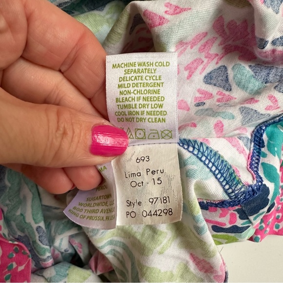 Lilly Pulitzer 97181 Marlowe Dress in Lets Cha Cha Print Size medium - Picture 9 of 9